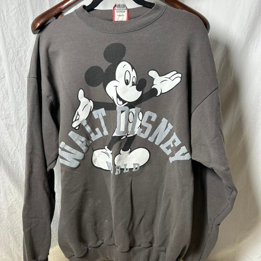 Vintage Walt Disney‎ World Sweatshirt Crewneck Mickey Mouse Designs Made In USA